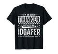 Over Thinker Idgaf Funny Sarcastic T-Shirt - Minimalist Print for Adults - T-Shirt, Sweatshirt, Hoodie