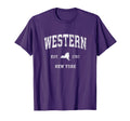 Western New York Ny Athletic Sports T-Shirt - Trendy Graphic for Adults - T-Shirt, Sweatshirt, Hoodie