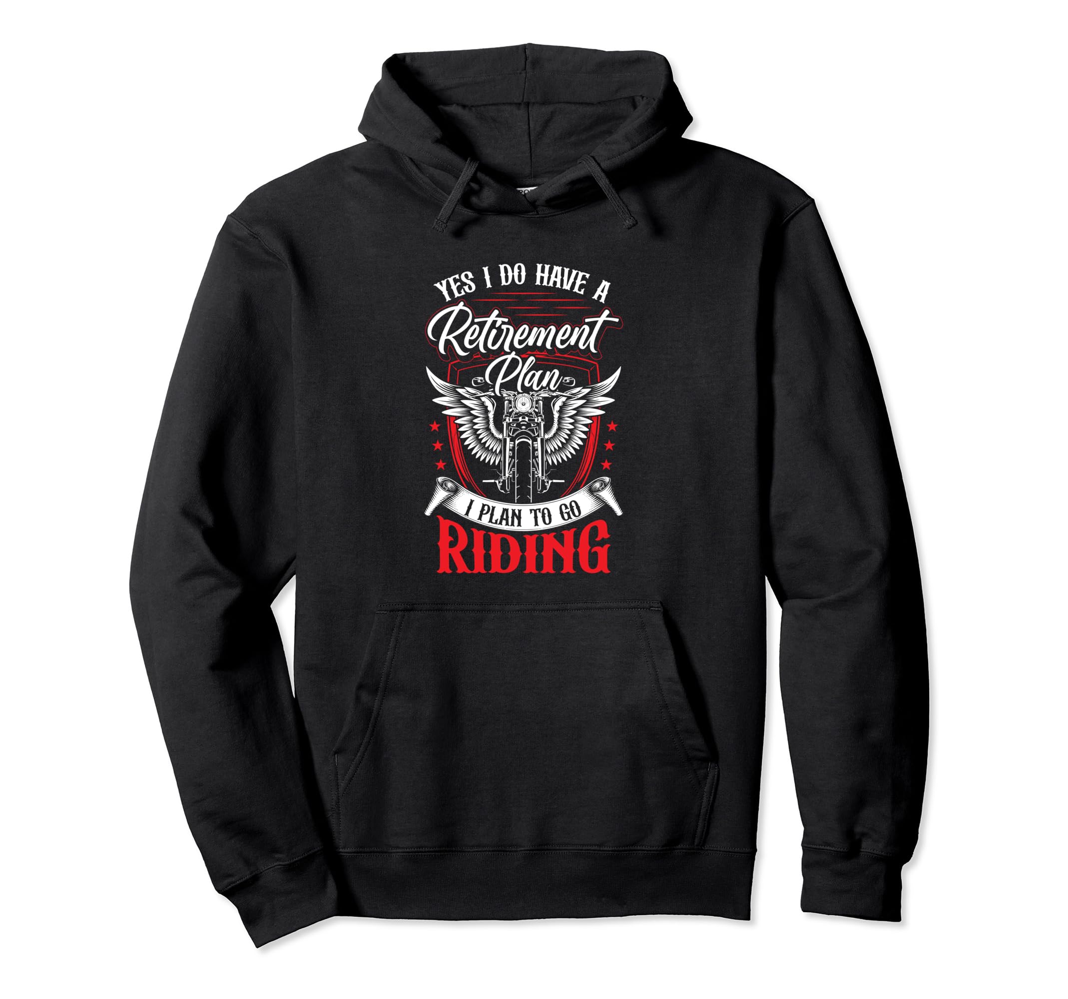 Retirement Plan To Go Riding Lover Hoodie - Fun Novelty Design for Adults - T-Shirt, Sweatshirt, Hoodie