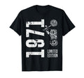 Born 1971 Motorcycle 55Th Birthday T-Shirt - Aesthetic Graphic Unisex - T-Shirt, Sweatshirt, Hoodie