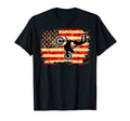 Motorcycle Usa American Flag T-Shirt - Casual Everyday Wear Men Women - T-Shirt, Sweatshirt, Hoodie