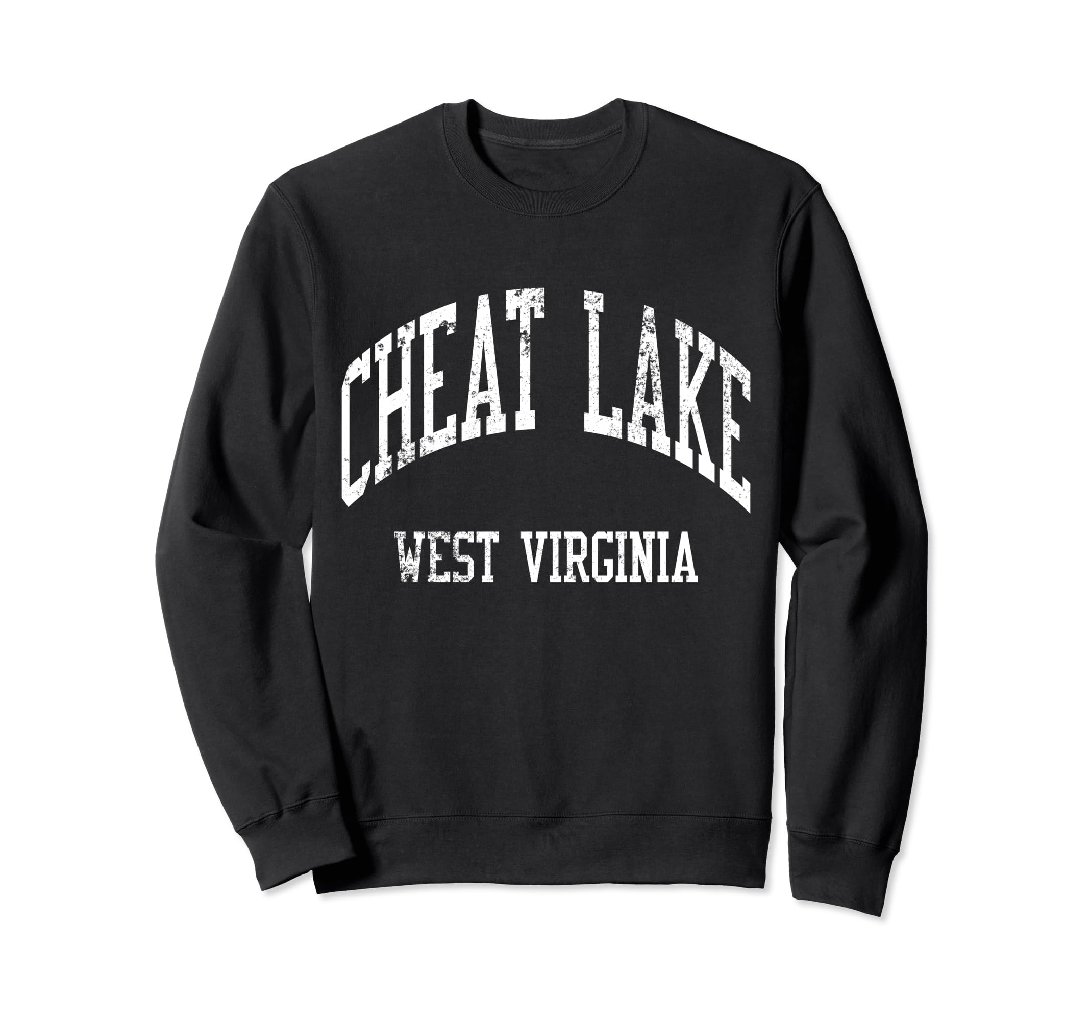 Cheat Lake West Virginia 70S College Sweatshirt - Custom Art Print Unisex - T-Shirt, Sweatshirt, Hoodie