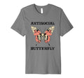 Antisocial Butterfly T-Shirt - Trendy Graphic for Adults - T-Shirt, Sweatshirt, Hoodie