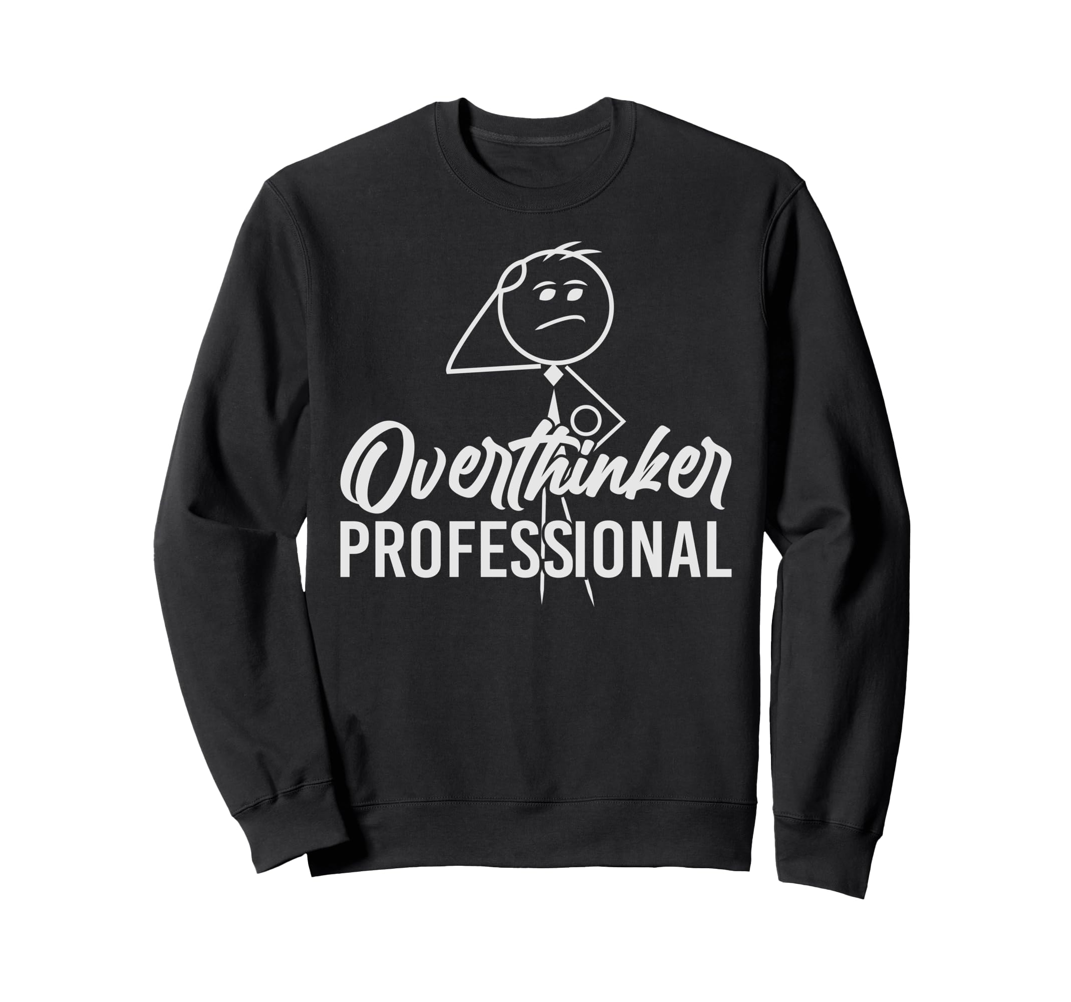 Funny Overthinker Anxious Introvert Sweatshirt - Graphic Print for Adults - T-Shirt, Sweatshirt, Hoodie