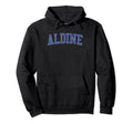 Aldine Tx Distressed Blue Varsity Hoodie - Aesthetic Graphic Unisex - T-Shirt, Sweatshirt, Hoodie