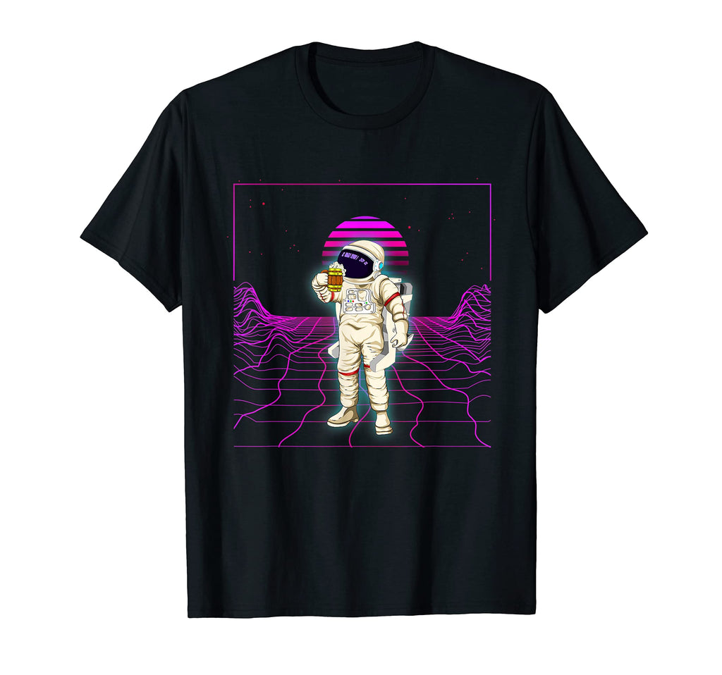 Space 90S Art Synthwave Vaporwave T-Shirt - Aesthetic Graphic for Adults - T-Shirt, Sweatshirt, Hoodie