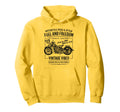Motorcycle Distressed Hoodie - Casual Everyday Wear for Adults - T-Shirt, Sweatshirt, Hoodie