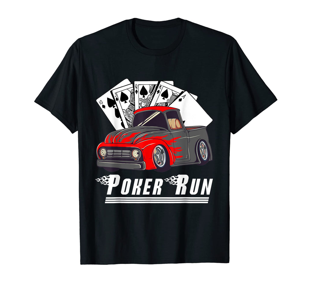 Hot Rod Trucks Poker Run Rat Rod Car T-Shirt - Streetwear Style for Adults - T-Shirt, Sweatshirt, Hoodie