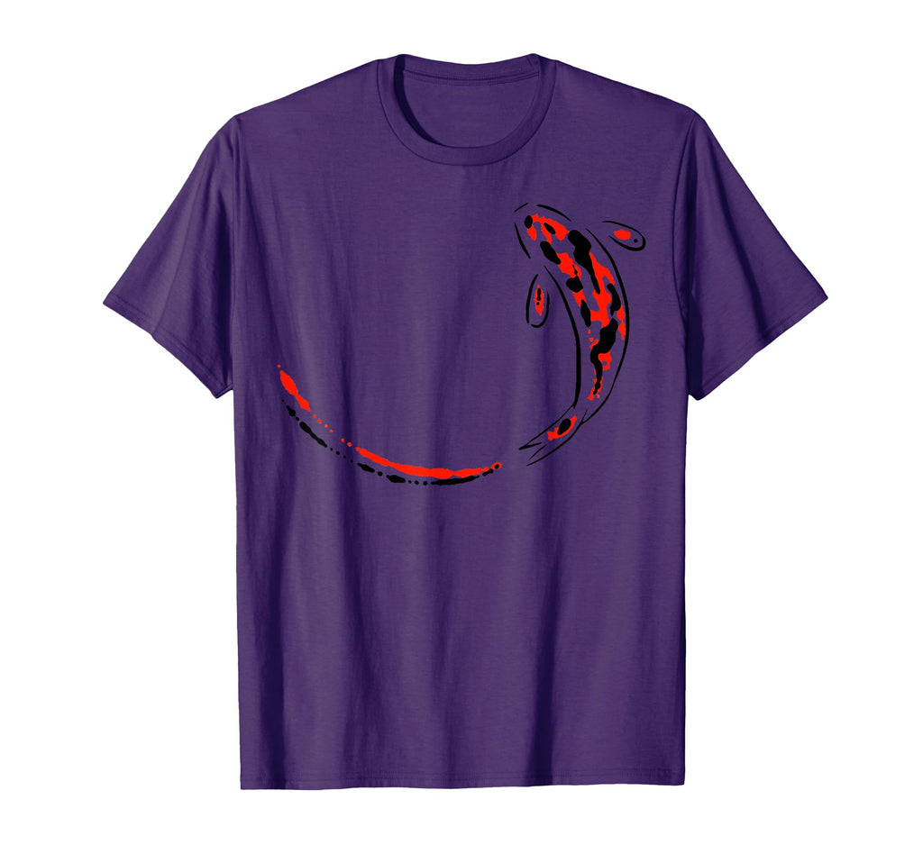 Koi Carp Zen Minimal Art Painting T-Shirt - Trendy Graphic Men Women - T-Shirt, Sweatshirt, Hoodie