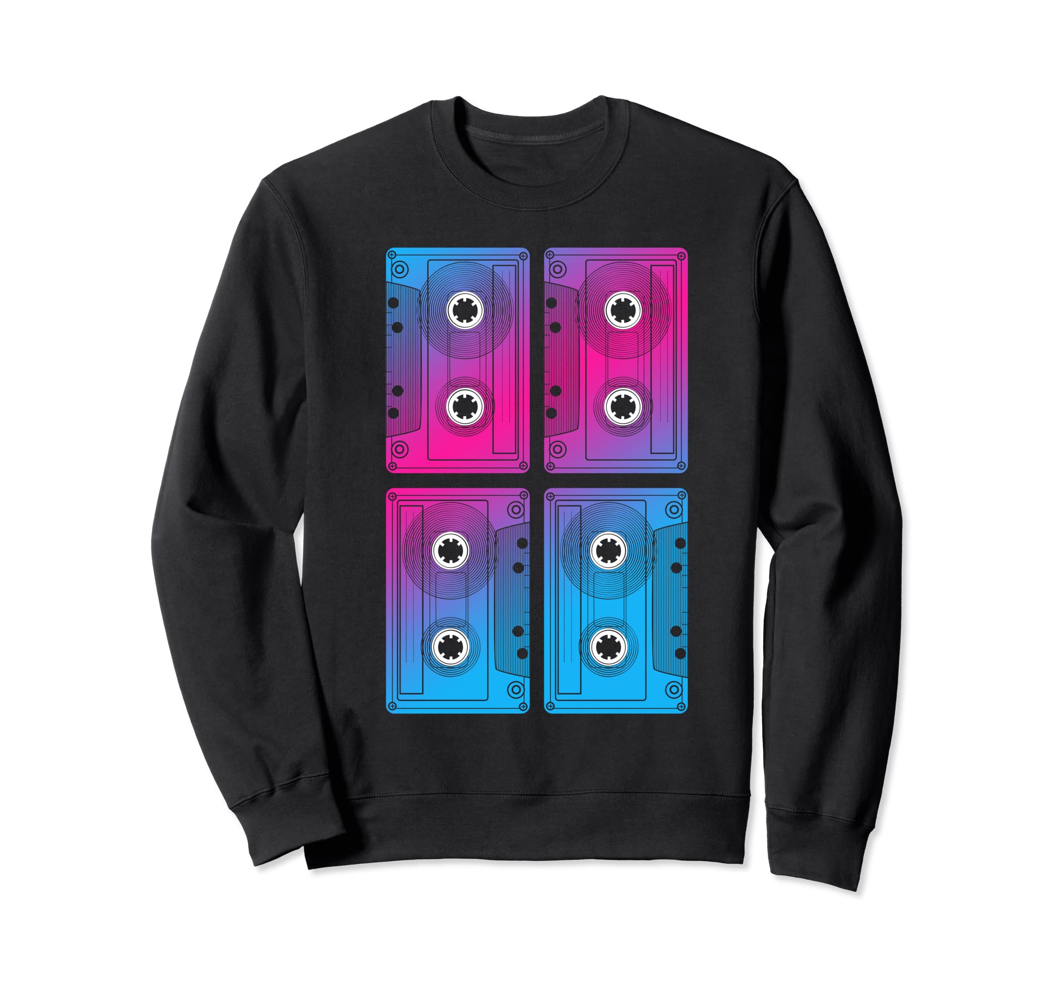 80S Vaporwave Cassette Tape Eighties Sweatshirt - Minimalist Print Unisex - T-Shirt, Sweatshirt, Hoodie
