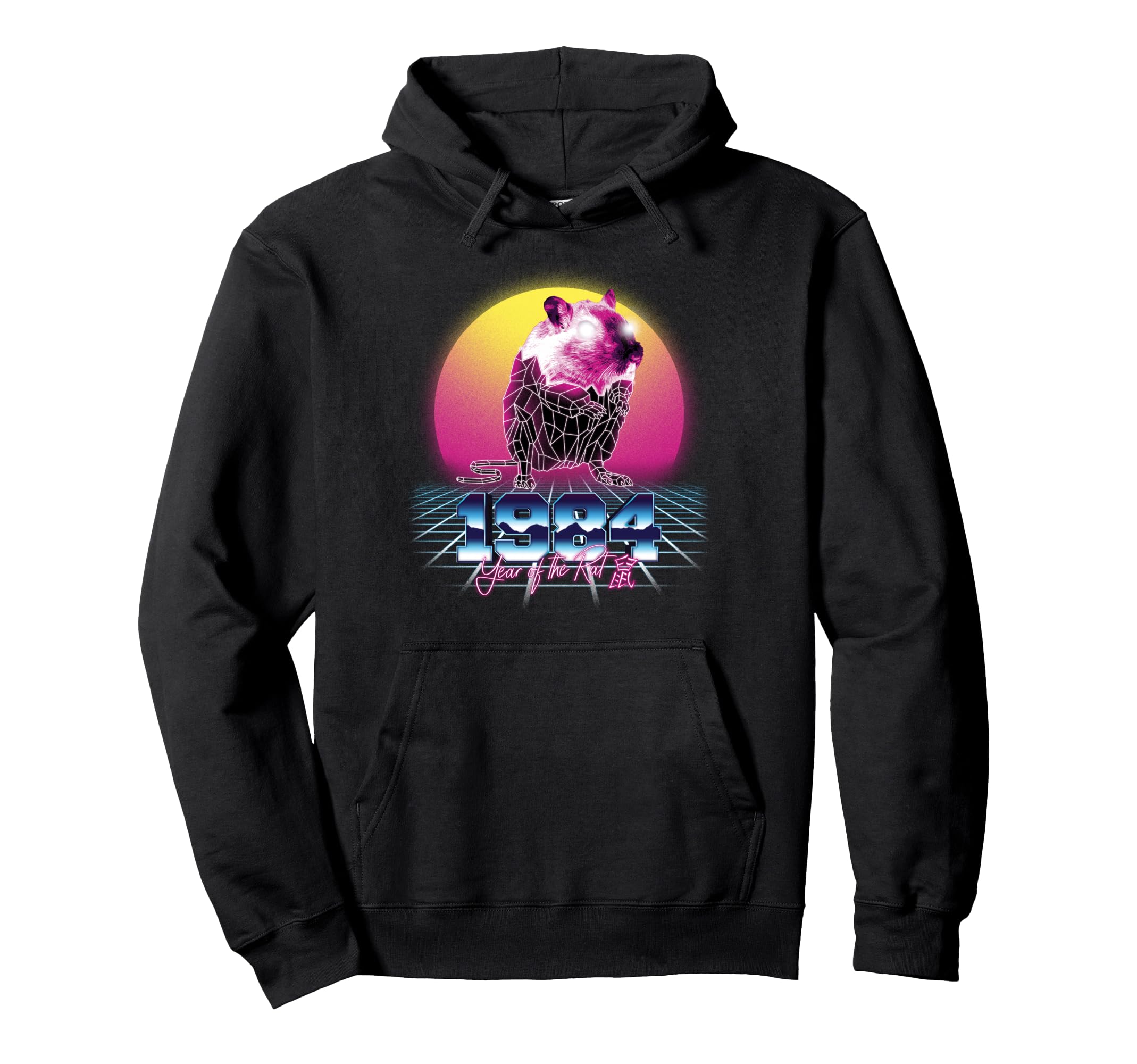 1984 Year Rat 80S Chinese Zodiac Birthday Hoodie - Graphic Print Unisex - T-Shirt, Sweatshirt, Hoodie