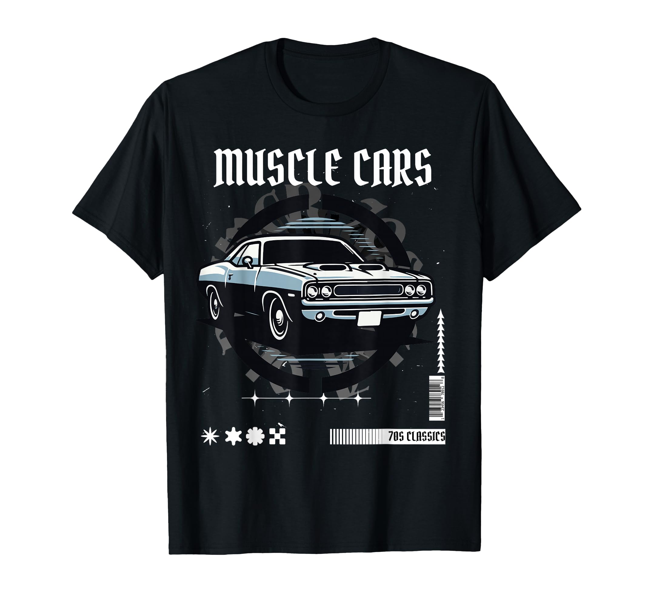 Muscle Car Car Collection Car Lovers T-Shirt - Aesthetic Graphic Men Women - T-Shirt, Sweatshirt, Hoodie