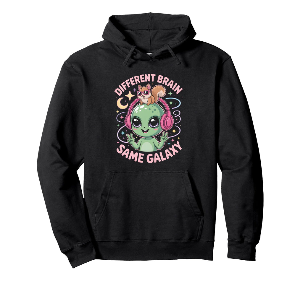 Neurodiverse Different Brain Same Hoodie - Novelty Apparel for Adults - T-Shirt, Sweatshirt, Hoodie
