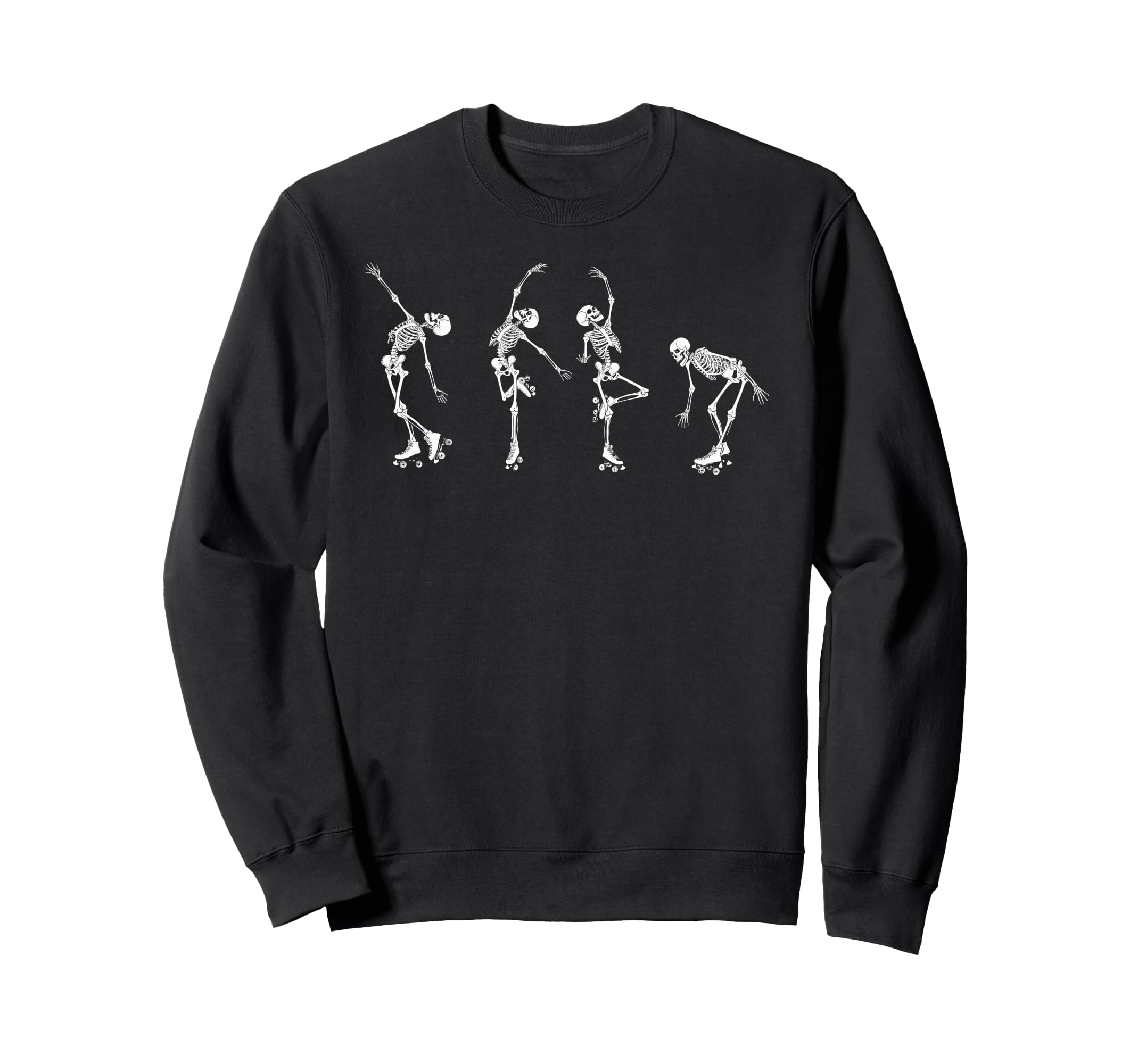 Skeletons Dance Roller Skates Sweatshirt - Custom Art Print Men Women - T-Shirt, Sweatshirt, Hoodie