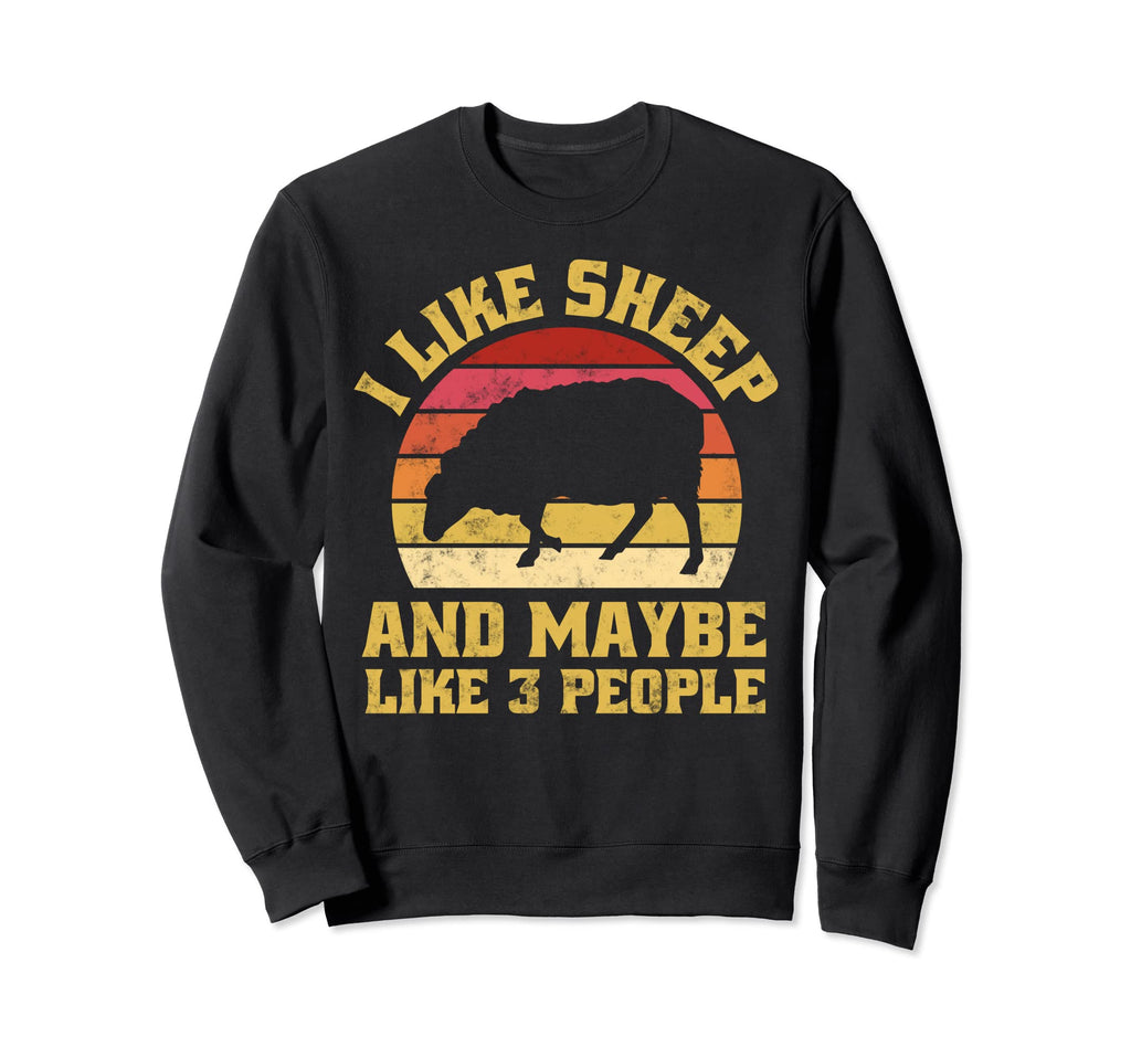 Funny Farm Animal Sheep Lover Sunset Sweatshirt - Trendy Graphic for Adults - T-Shirt, Sweatshirt, Hoodie