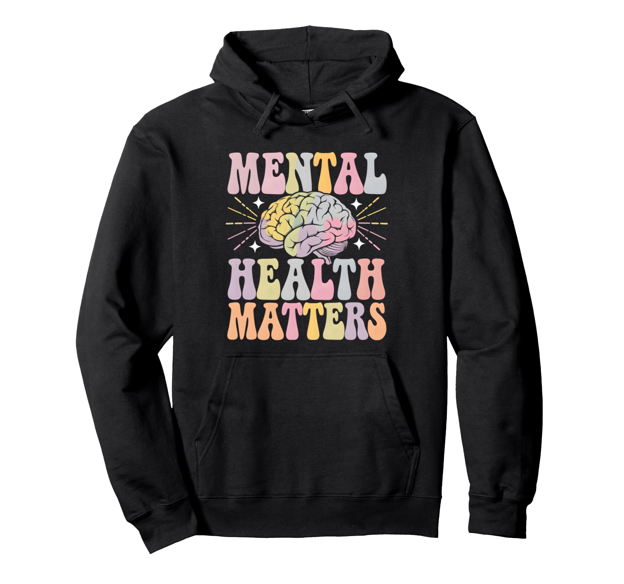 Mental Health Matters Support Mental Hoodie - Trendy Graphic for Adults - T-Shirt, Sweatshirt, Hoodie