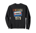 Music Cassette 1979 42Nd Birthday Sweatshirt - Trendy Graphic for Adults - T-Shirt, Sweatshirt, Hoodie