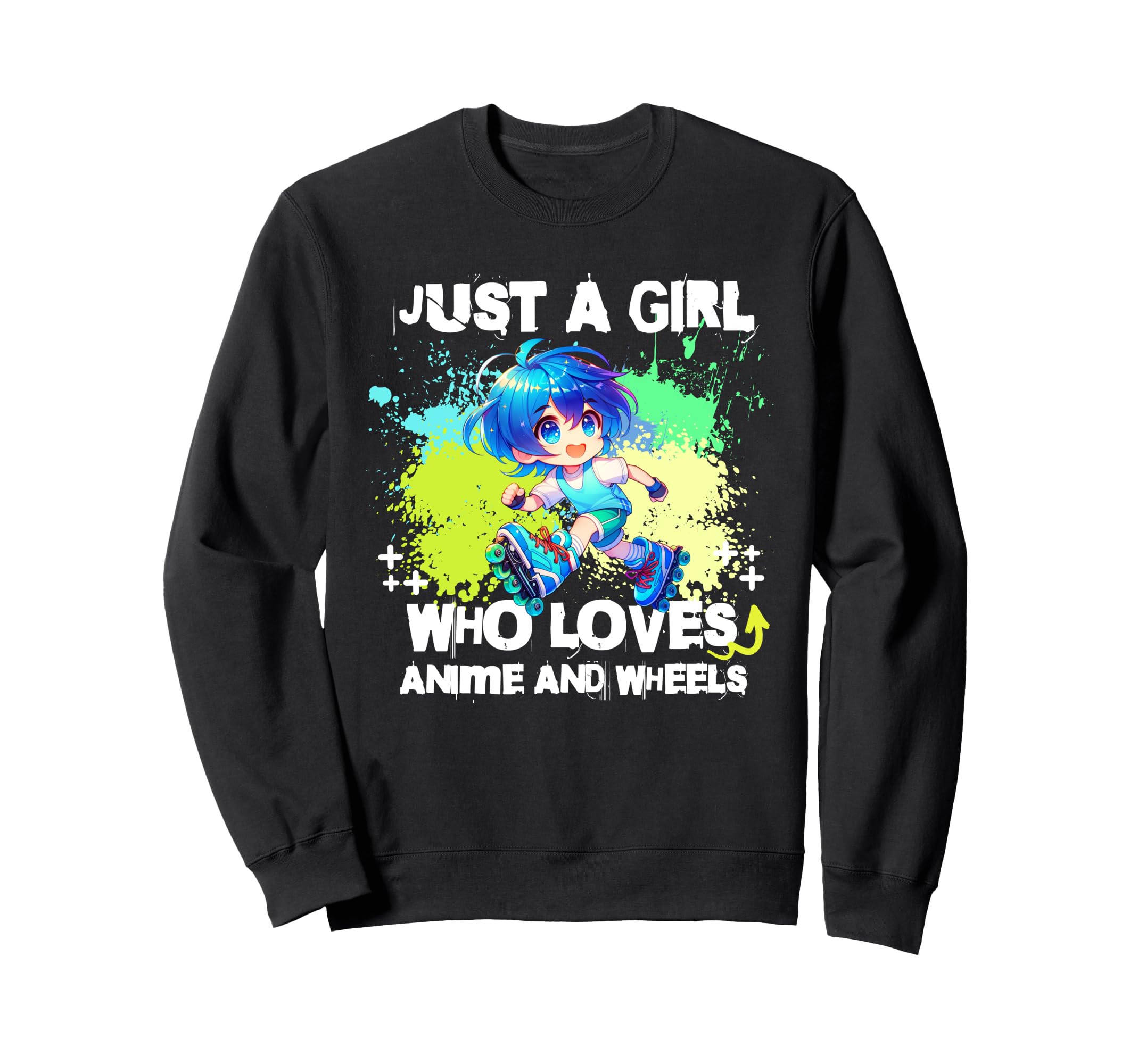 Roller Skating 70S 80S Skates Sweatshirt - Aesthetic Graphic for Adults - T-Shirt, Sweatshirt, Hoodie