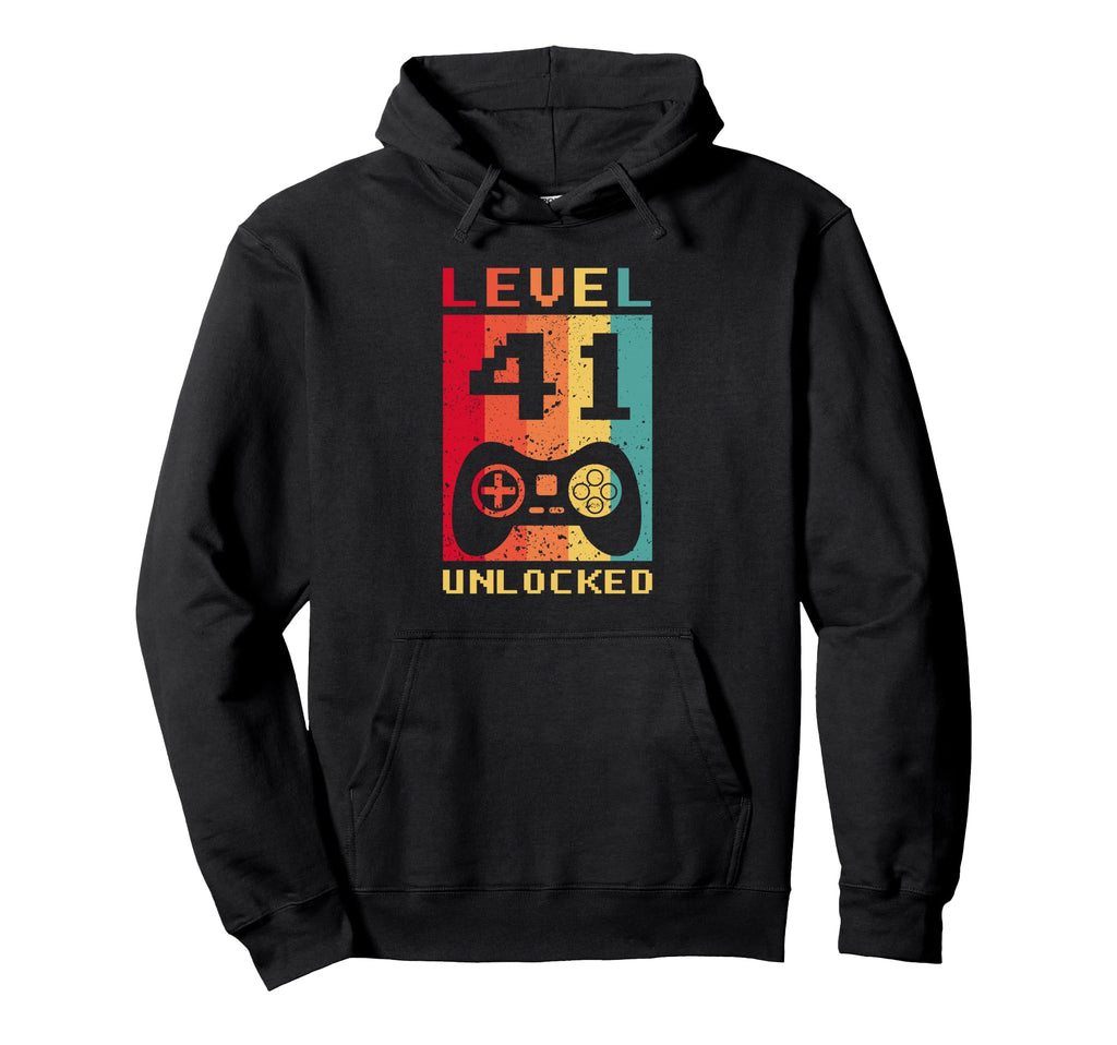 Level 41 Unlocked Gamer Controller Hoodie - Custom Art Print Unisex - T-Shirt, Sweatshirt, Hoodie