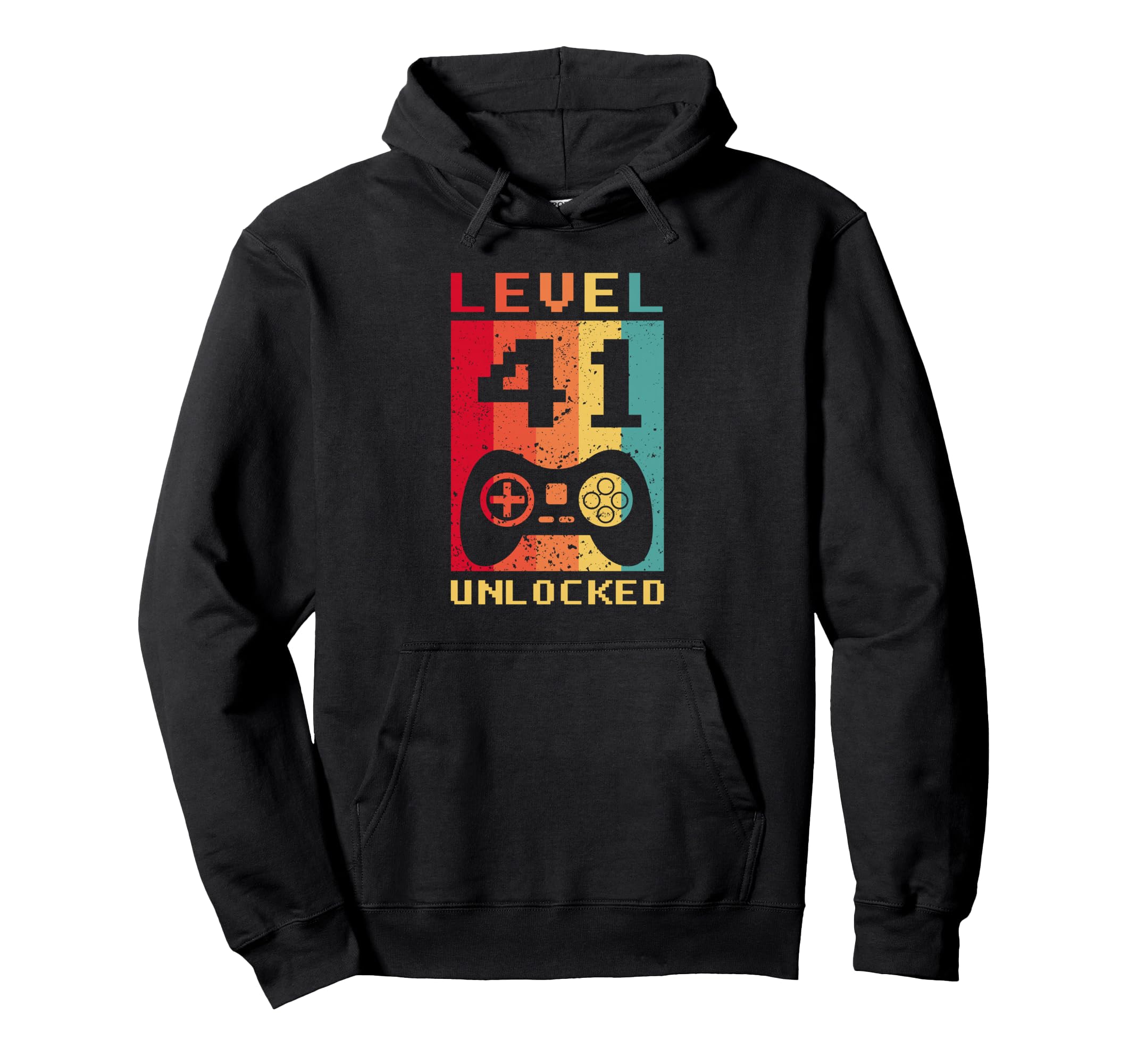 Level 41 Unlocked Gamer Controller Hoodie - Custom Art Print Unisex - T-Shirt, Sweatshirt, Hoodie