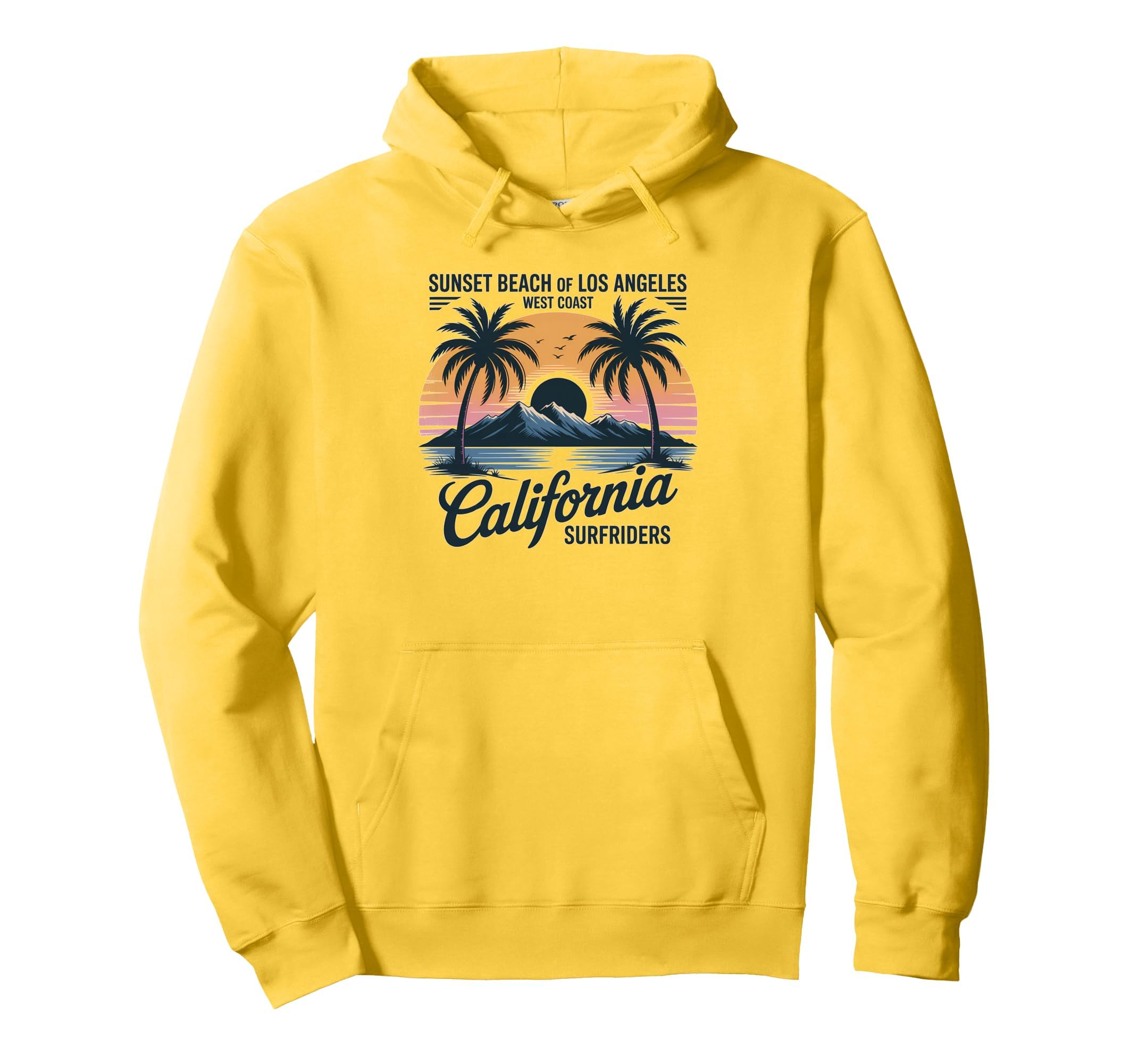 West Coast Summer Vibes California Hoodie - Casual Everyday Wear Men Women - T-Shirt, Sweatshirt, Hoodie