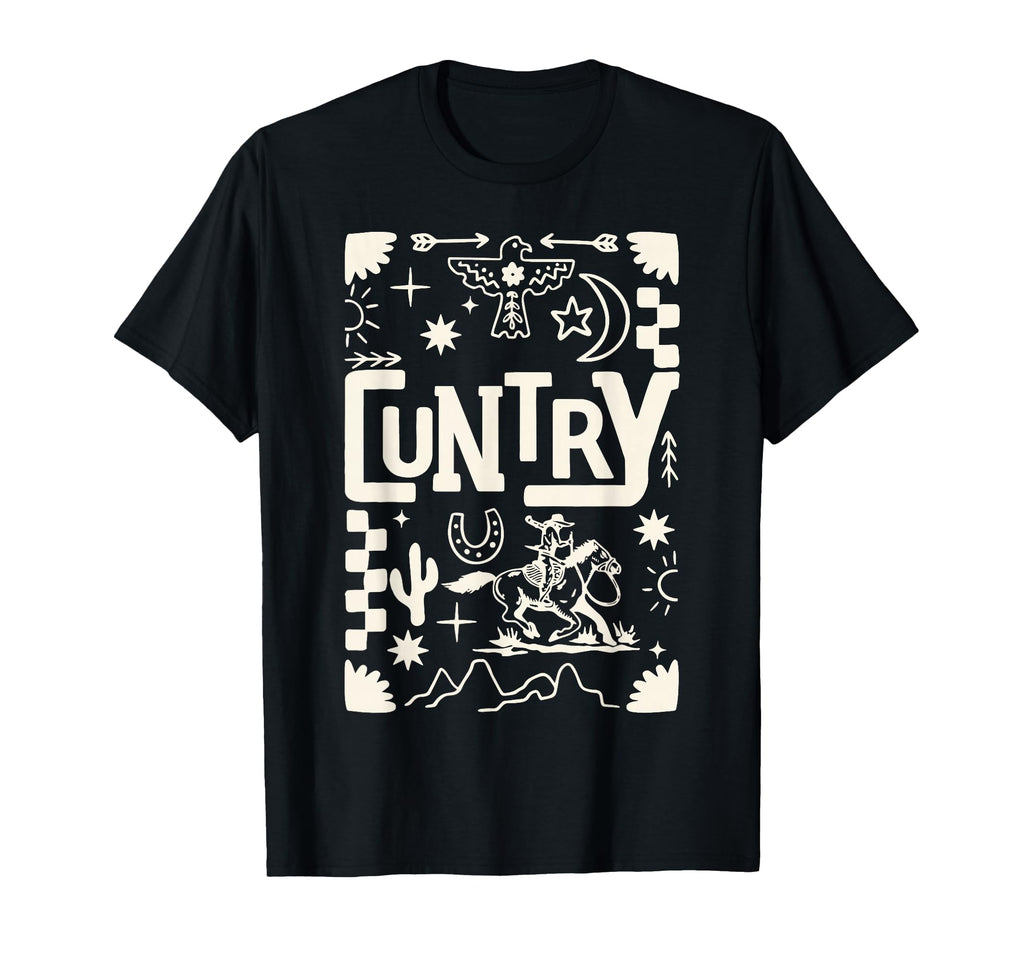 Cuntry Country Cowboy Cowgirl T-Shirt - Fun Novelty Design Men Women - T-Shirt, Sweatshirt, Hoodie