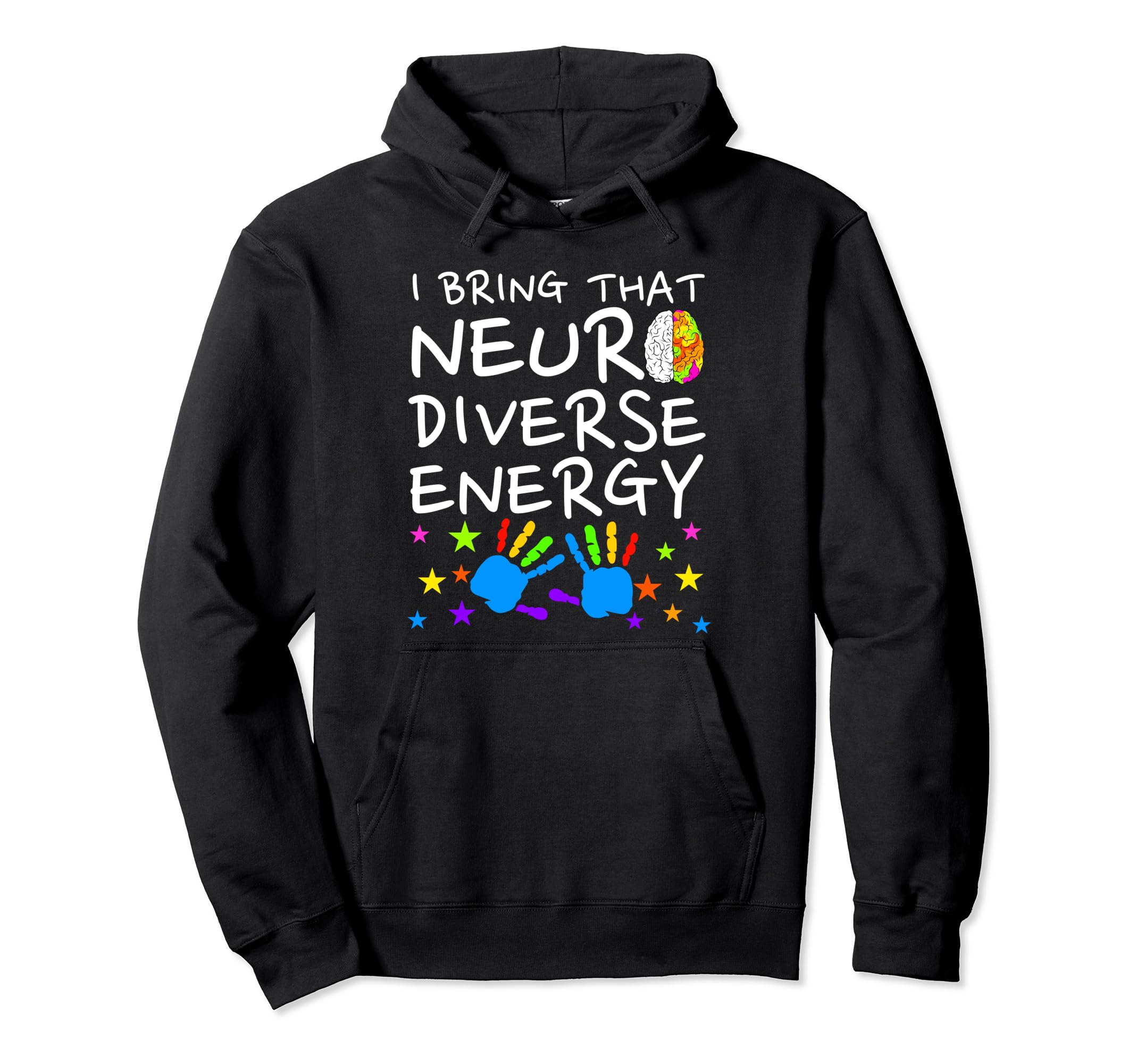 Neurodiversity Energy Autism Hoodie - Aesthetic Graphic for Adults - T-Shirt, Sweatshirt, Hoodie