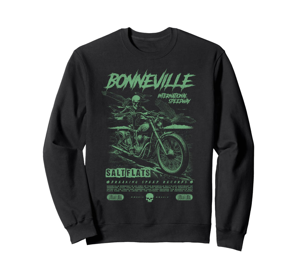 Bonneville Salt Flats Motorcycle Sweatshirt - Casual Everyday Wear Unisex - T-Shirt, Sweatshirt, Hoodie