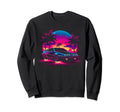80S Synthwave Sports Car Sweatshirt - Custom Art Print for Adults - T-Shirt, Sweatshirt, Hoodie