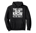 Antisocial Less You Know Better Introvert Hoodie - Graphic Print for Adults - T-Shirt, Sweatshirt, Hoodie