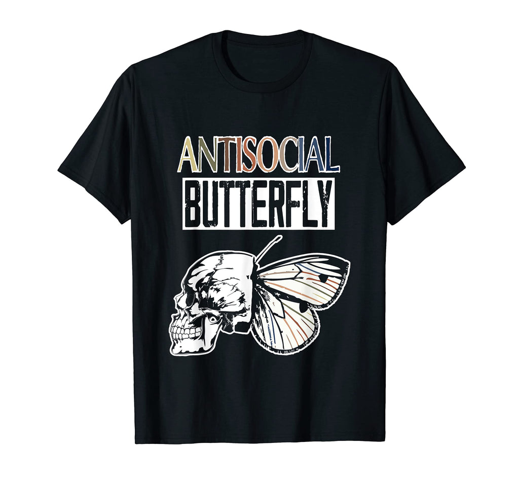 Antisocial Butterfly Wisdom Introvert T-Shirt - Custom Art Print Unisex - T-Shirt, Sweatshirt, Hoodie