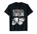Antisocial Butterfly Wisdom Introvert T-Shirt - Custom Art Print Unisex - T-Shirt, Sweatshirt, Hoodie