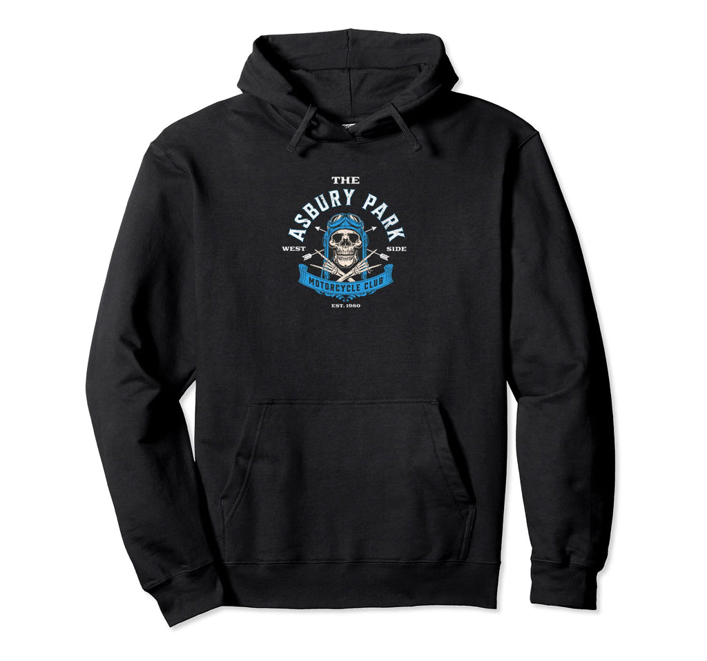 Asbury Park Motorcycle Club Hoodie - Fun Novelty Design for Adults - T-Shirt, Sweatshirt, Hoodie