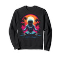 Synthwave Astronaut Cyberpunk 80S Sweatshirt - Minimalist Print Men Women - T-Shirt, Sweatshirt, Hoodie