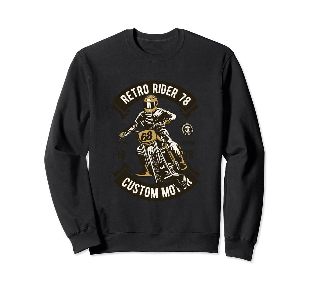 Rider 1978 Custom Motor Motor Bike Sweatshirt - Unique Graphic for Adults - T-Shirt, Sweatshirt, Hoodie