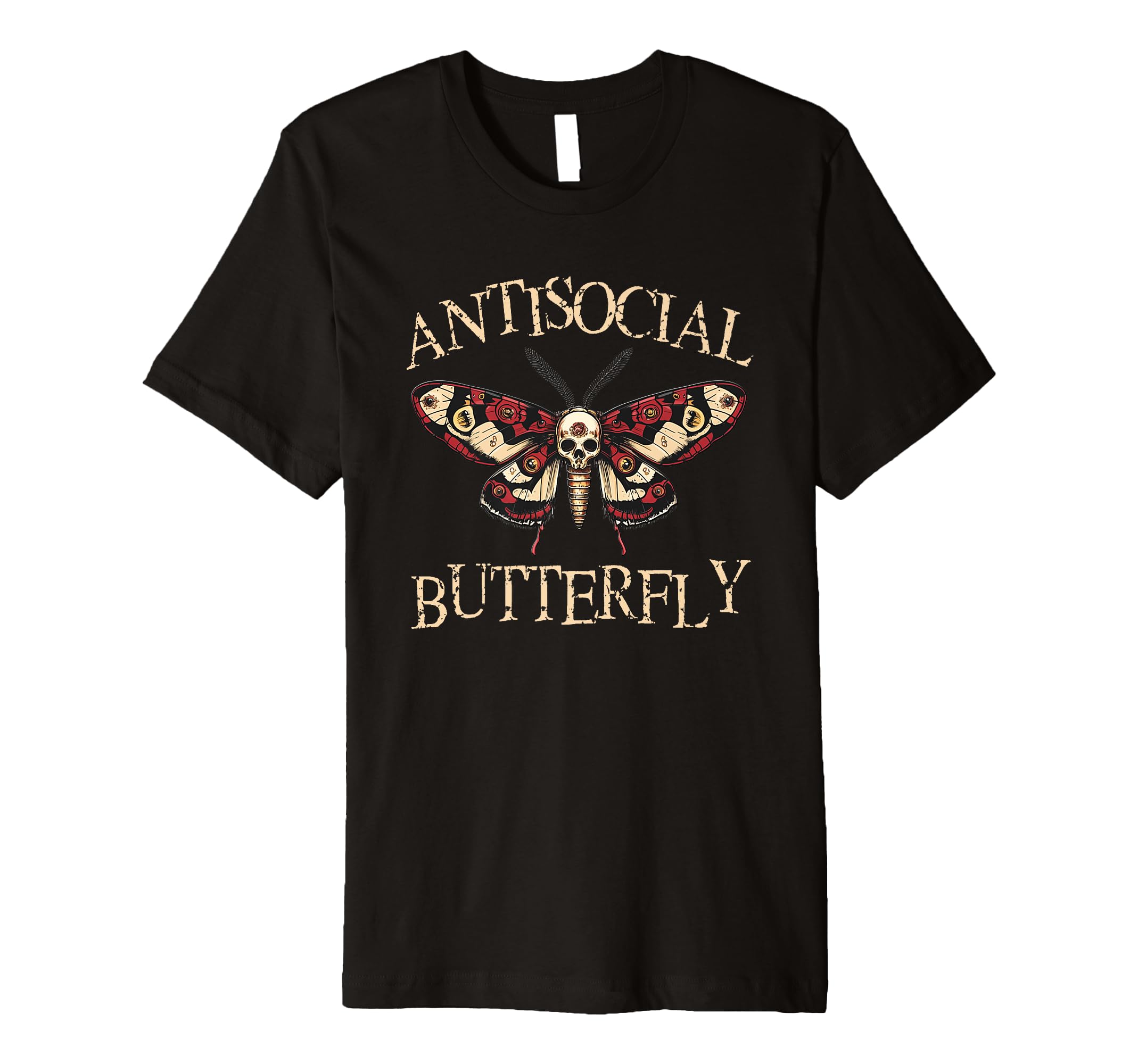 Antisocial Butterfly T-Shirt - Trendy Graphic for Adults - T-Shirt, Sweatshirt, Hoodie