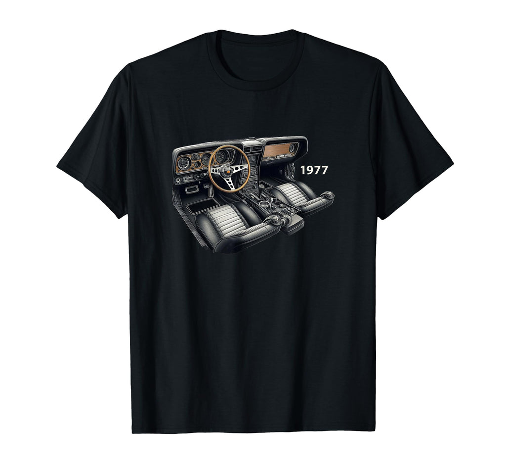 1977 American Muscle Car Dashboard T-Shirt - Graphic Print Men Women - T-Shirt, Sweatshirt, Hoodie