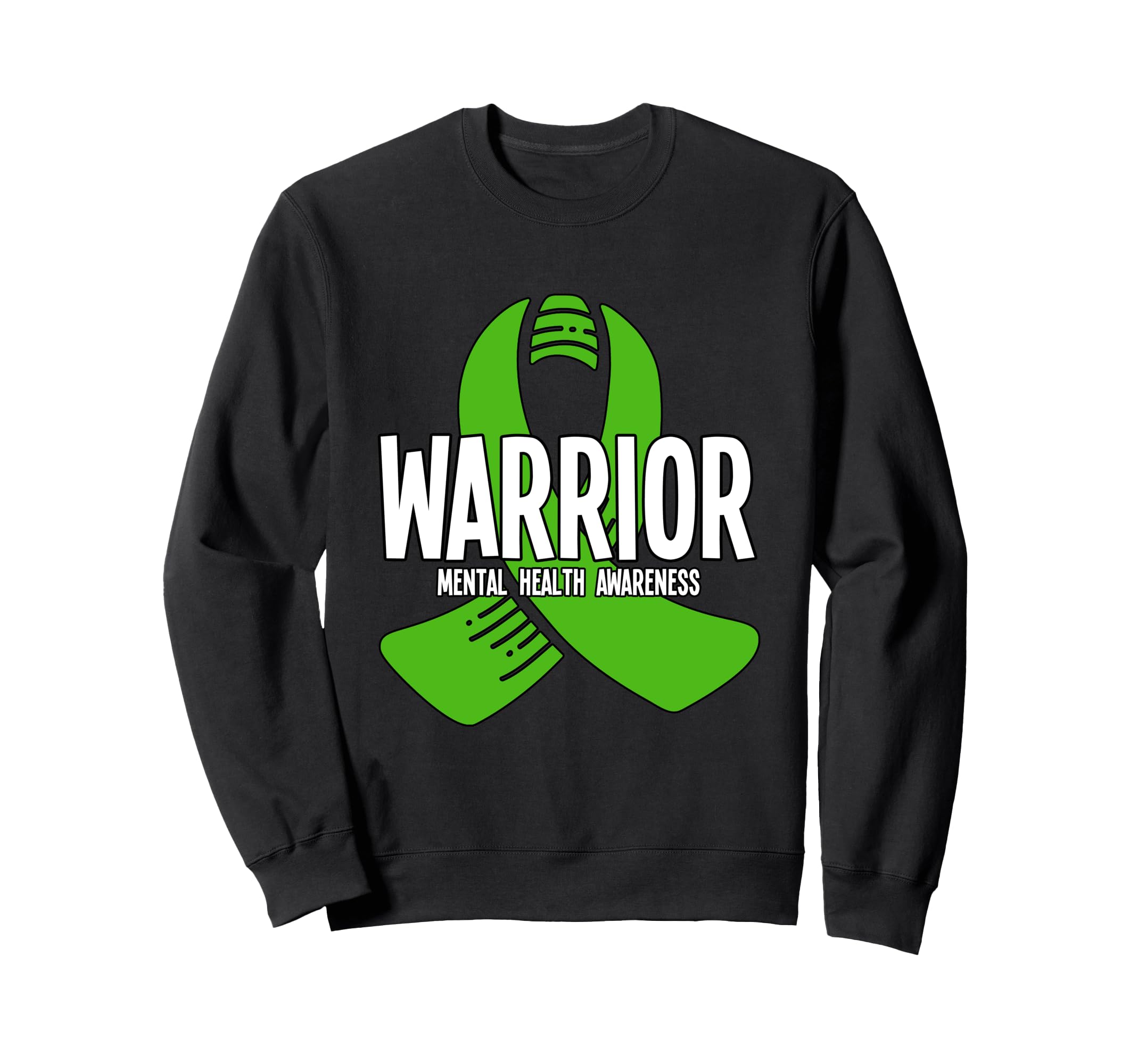 Warrior Mental Health Awareness Sweatshirt - Aesthetic Graphic for Adults - T-Shirt, Sweatshirt, Hoodie