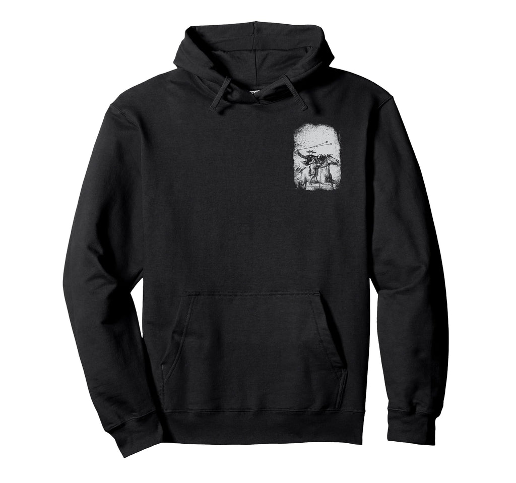 Cowboy Lasso Horse Rider Western Art Novelty Hoodie - Unique Graphic Unisex - T-Shirt, Sweatshirt, Hoodie