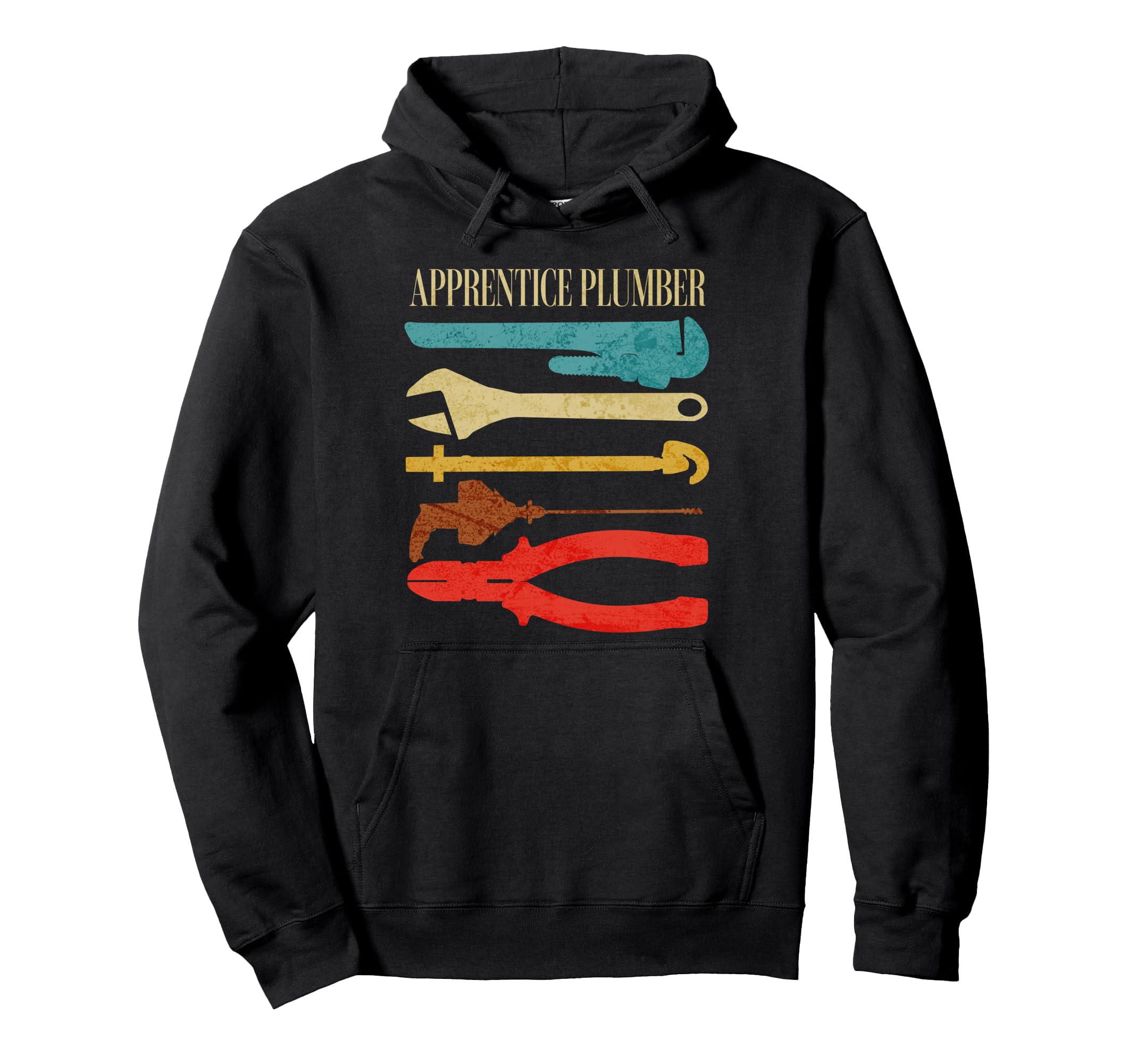 Apprentice Plumber Tools Pipefitter Hoodie - Novelty Apparel for Adults - T-Shirt, Sweatshirt, Hoodie