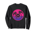 Palm Tree Vinyl Record Vaporwave Sweatshirt - Aesthetic Graphic for Adults - T-Shirt, Sweatshirt, Hoodie