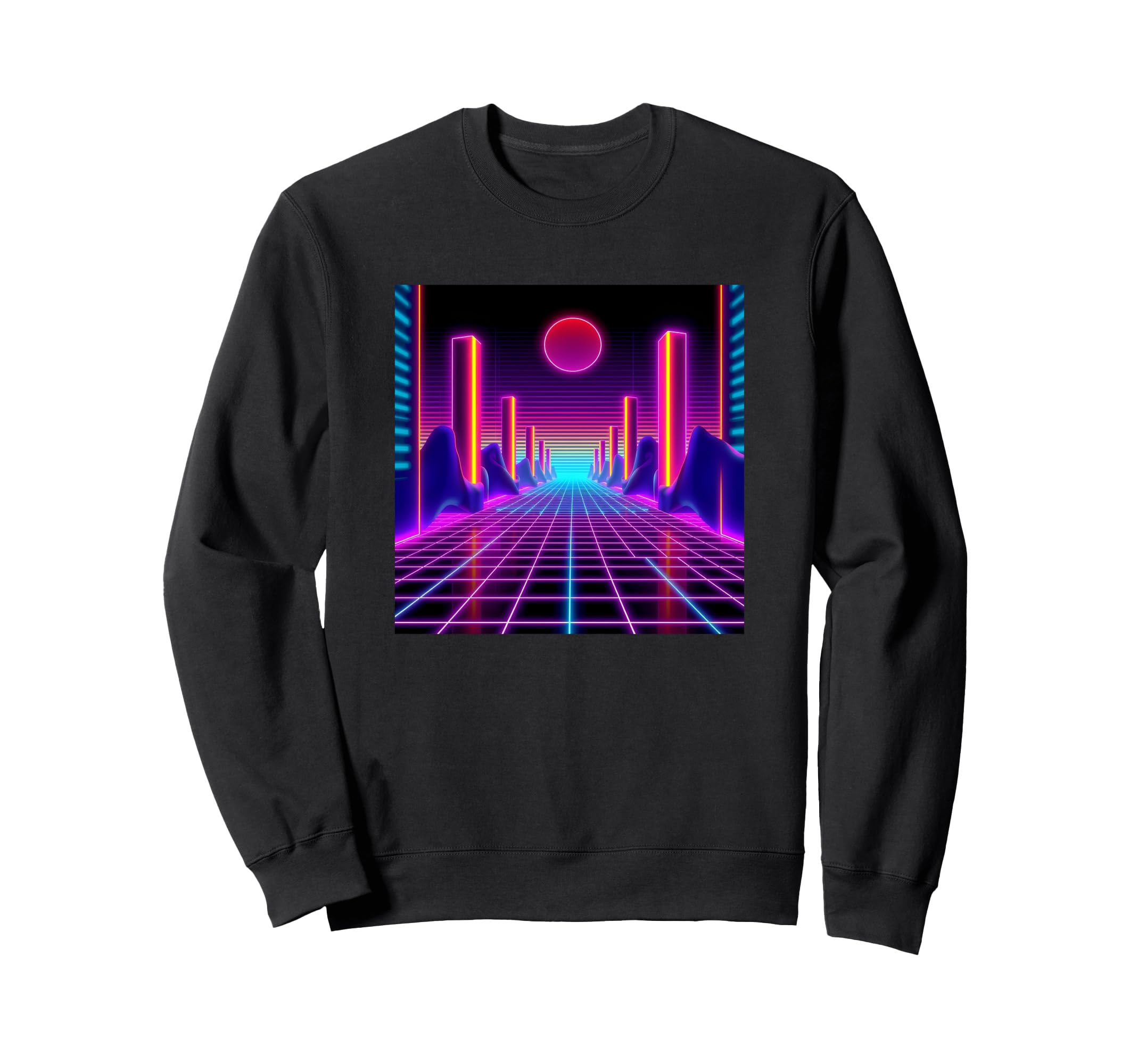 Vaporwave Retrowave Synthwave Sweatshirt - Aesthetic Graphic for Adults - T-Shirt, Sweatshirt, Hoodie