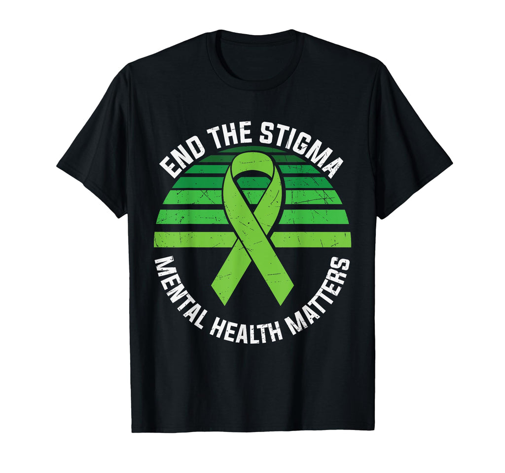 Ending Stigma Mental Health Matters T-Shirt - Minimalist Print for Adults - T-Shirt, Sweatshirt, Hoodie