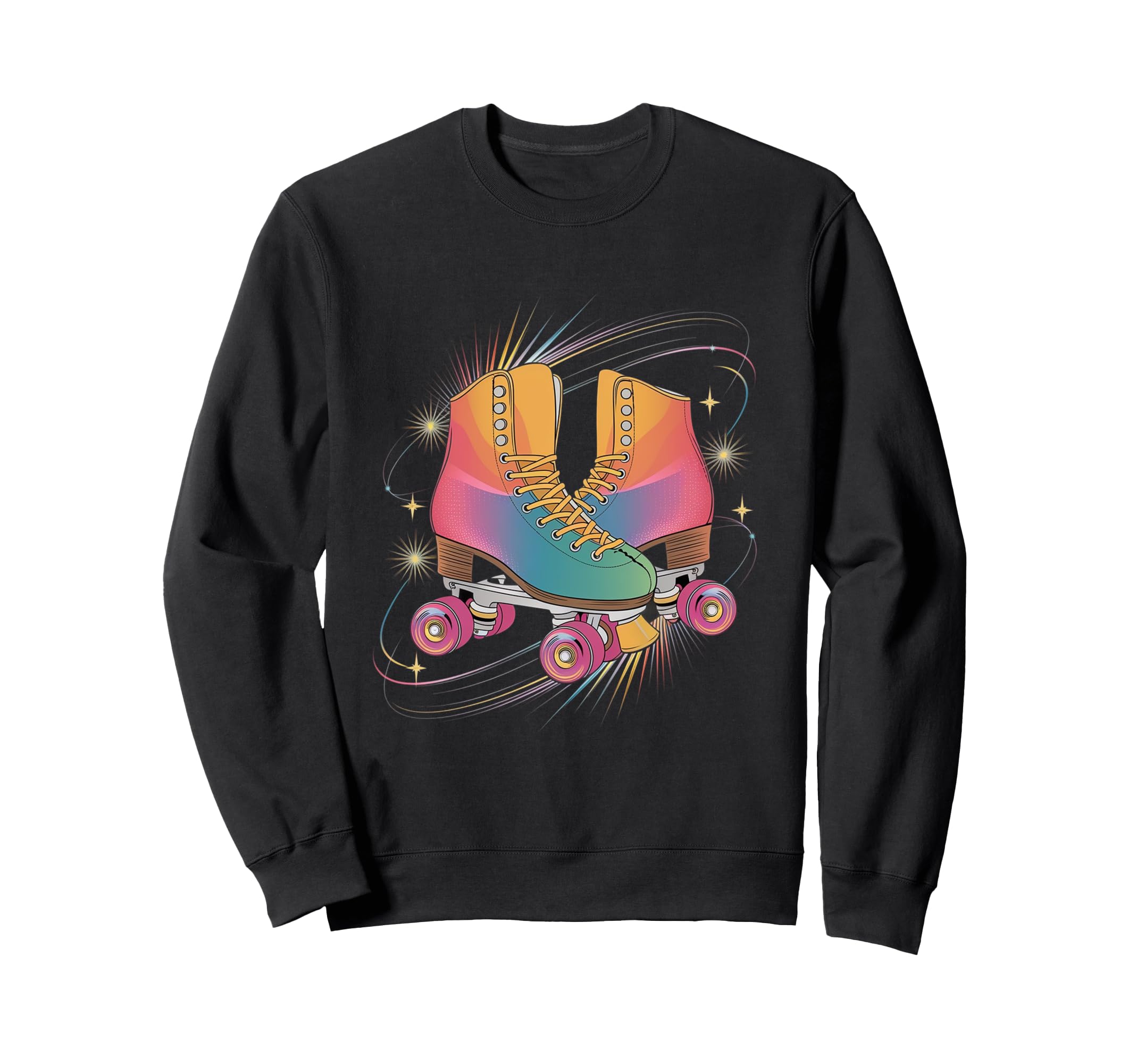 Roller Skate Vibes 80S Colorful Sweatshirt - Streetwear Style for Adults - T-Shirt, Sweatshirt, Hoodie