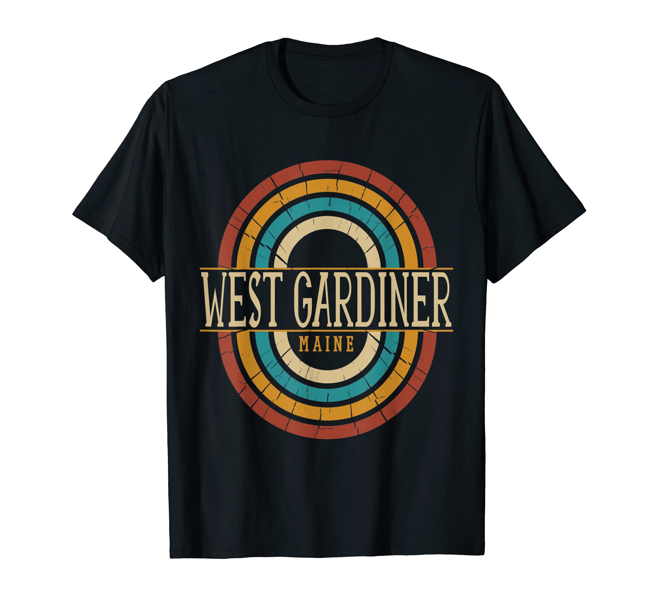 West Gardiner Maine Me Souvenirs T-Shirt - Minimalist Print Men Women - T-Shirt, Sweatshirt, Hoodie