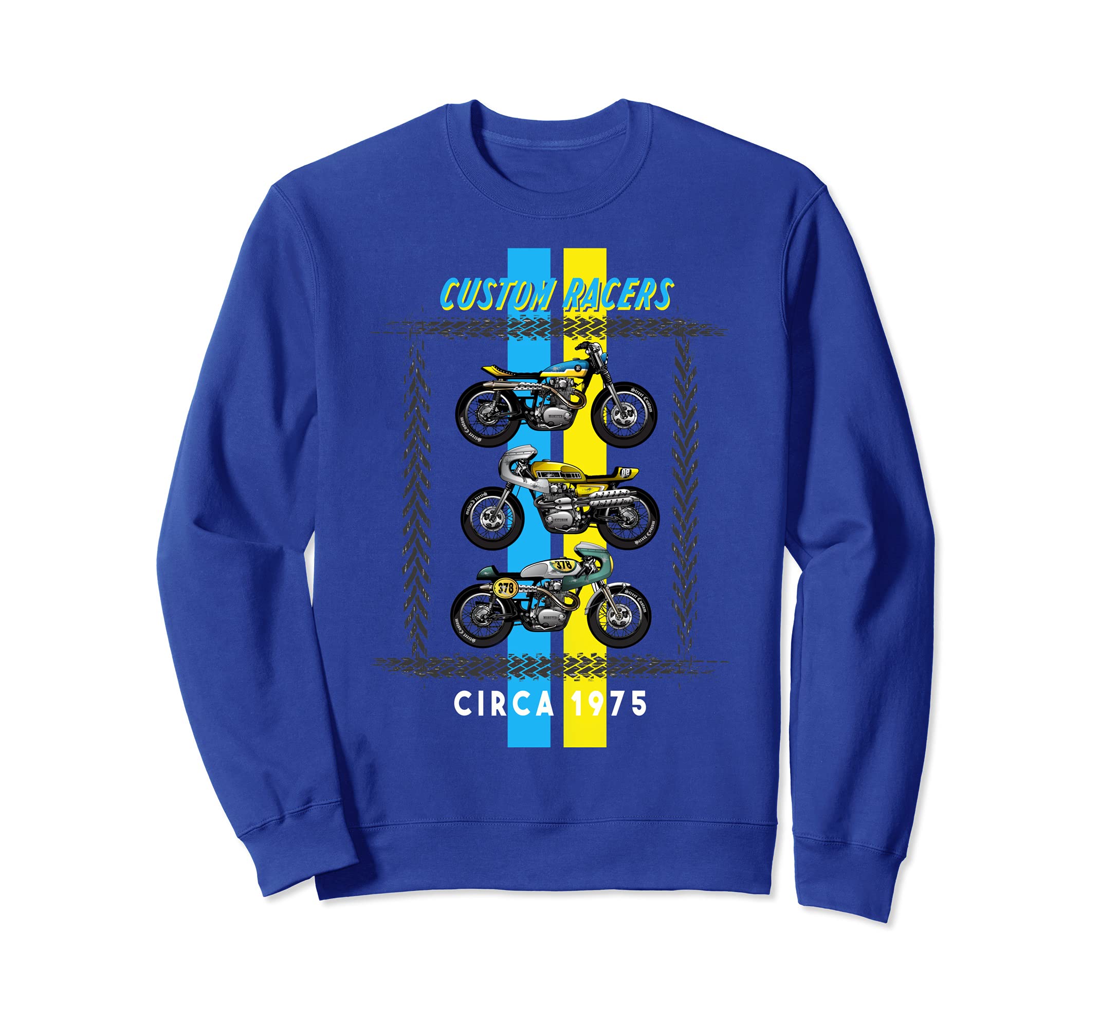Racers Motorcycle Custom Sweatshirt - Novelty Apparel for Adults - T-Shirt, Sweatshirt, Hoodie