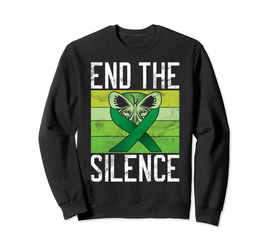 End Silence Mental Health Sweatshirt - Minimalist Print for Adults - T-Shirt, Sweatshirt, Hoodie