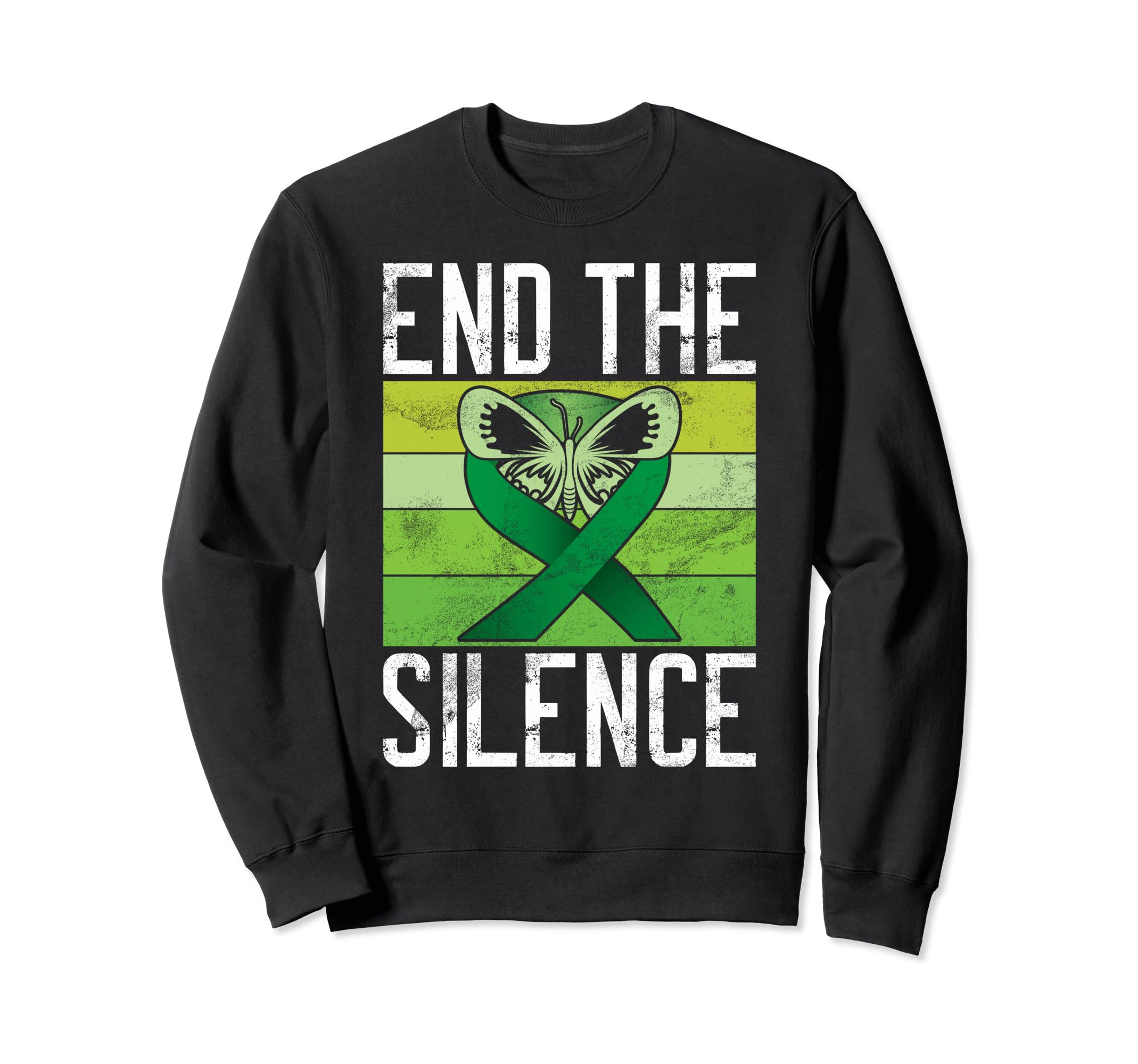 End Silence Mental Health Sweatshirt - Minimalist Print for Adults - T-Shirt, Sweatshirt, Hoodie