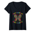 Womens Antisocial Butterfly V Neck T-Shirt - Novelty Apparel for Adults - T-Shirt, Sweatshirt, Hoodie