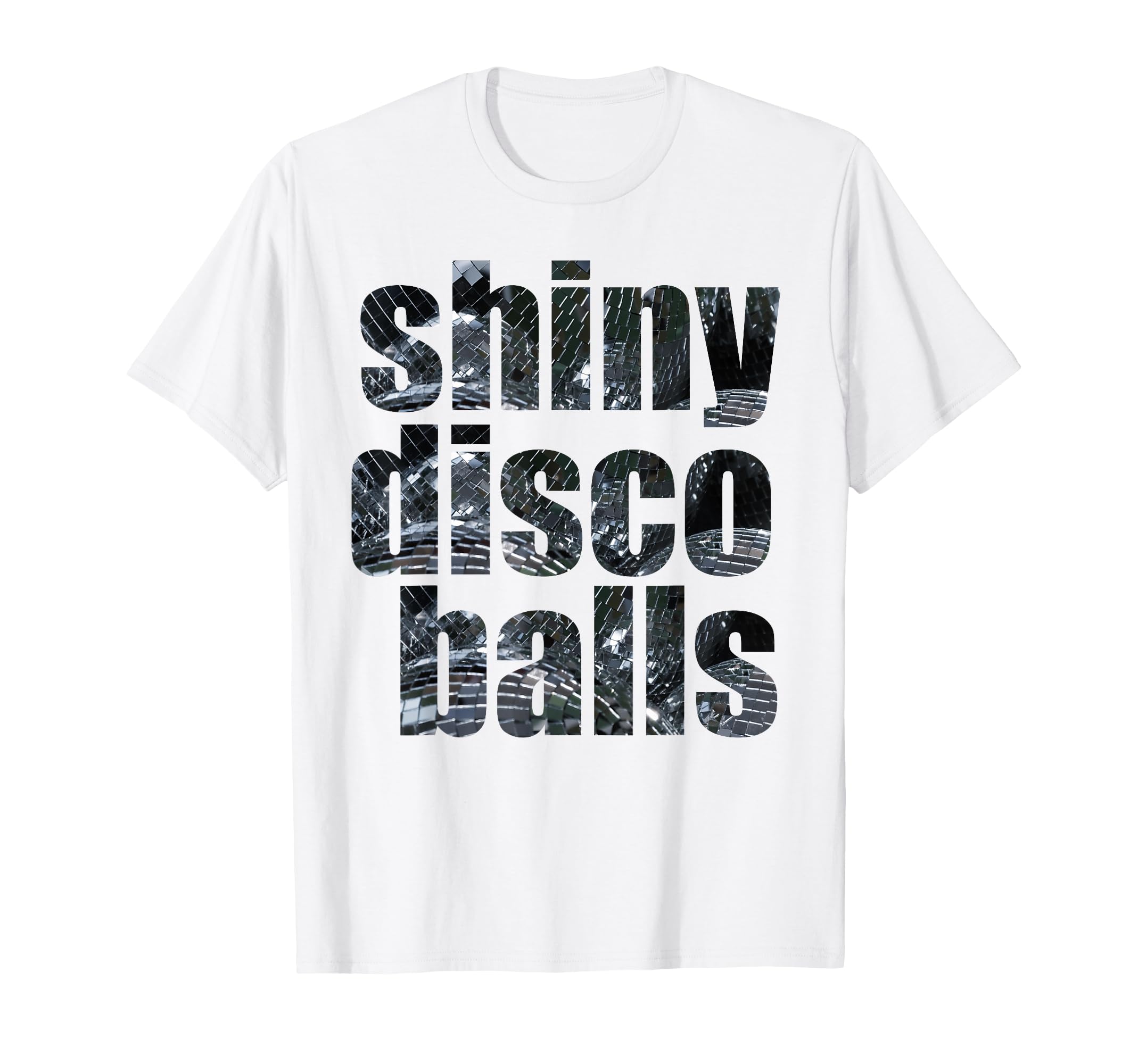 Shiny Disco Balls T-Shirt - Minimalist Print Men Women - T-Shirt, Sweatshirt, Hoodie